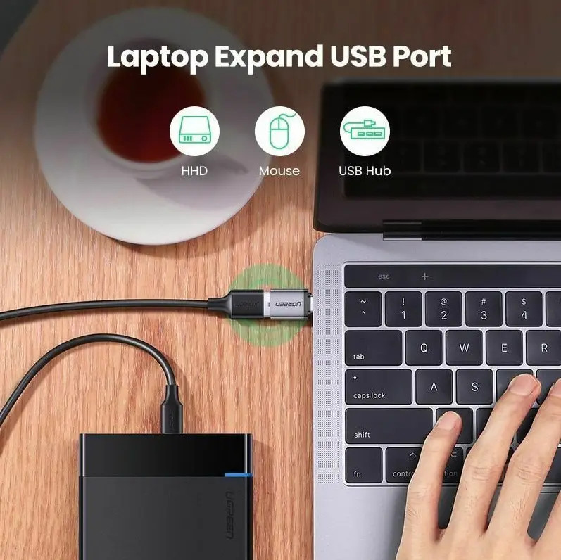 картинка Переходник OTG USB 3.0 Type-C --> USB 3.0 Af Ugreen 50283 от магазина КомпьютерЦентр