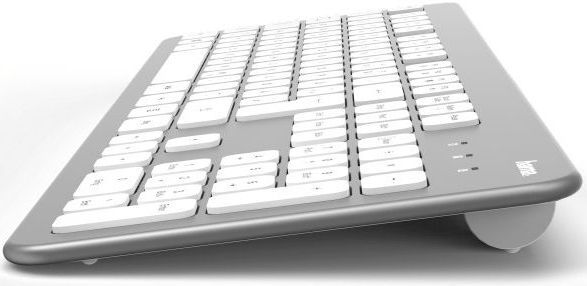 картинка Комплект Hama KMW-700 White/ Silver Wireless Slim (R1182676) от магазина КомпьютерЦентр