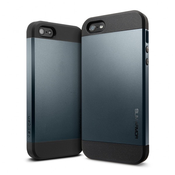 картинка Чехол SGP Case Slim Armor Metal Series Metal Slate for iPhone 5 (SGP10088) от магазина КомпьютерЦентр