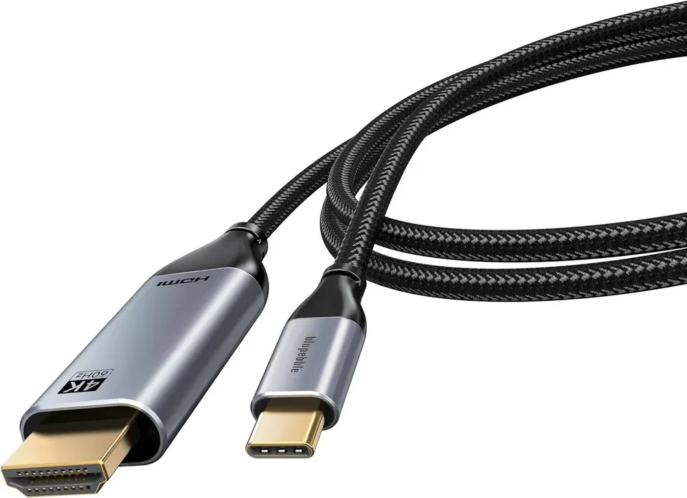 картинка Кабель Bion USB Type-C- HDMI (M/ M) 2m, 4K 60Hz Металлический корпус (BXP-CC-USBCM-HDMIM-M) от магазина КомпьютерЦентр