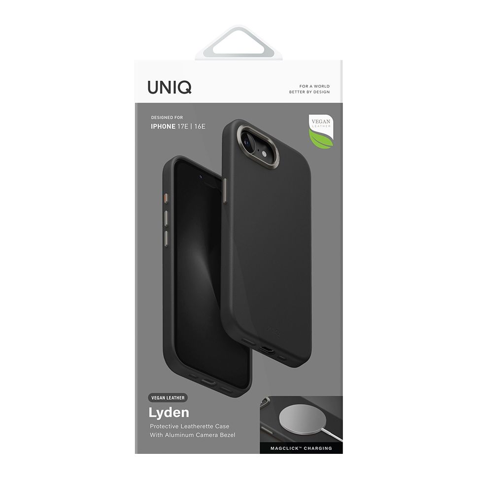 картинка Чехол Uniq для iPhone 17e/ 16e Lyden Dallas Black (Magsafe) (IP17E(2026)-LYDMDBLK) от магазина КомпьютерЦентр