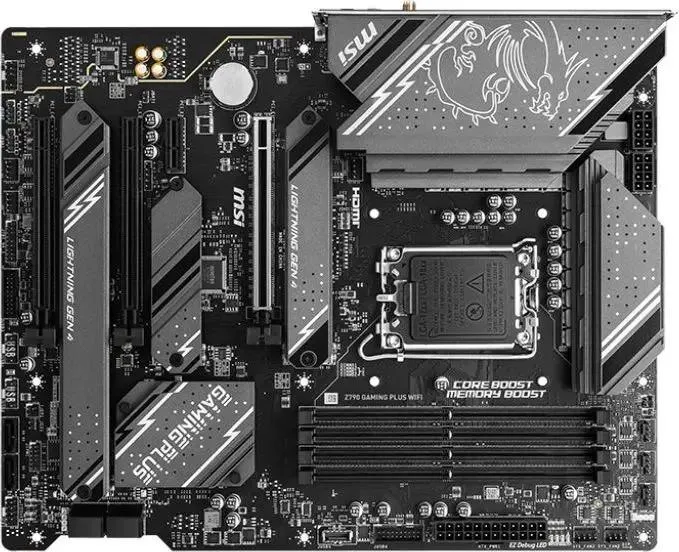 картинка Материнская плата MSI Z790 GAMING PLUS WIFI, LGA1700 Z790, 4xDDR5, ATX от магазина КомпьютерЦентр