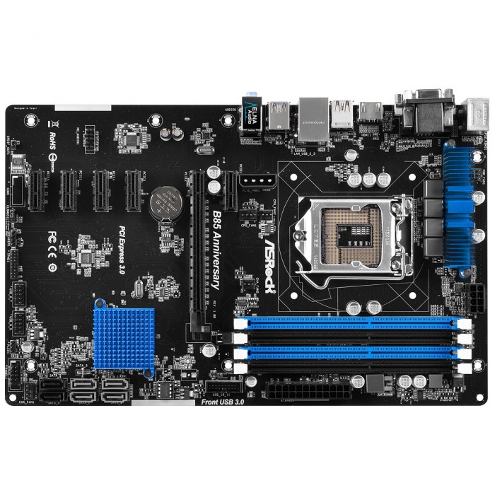 картинка Материнская плата ASRock B85 Anniversary (B85 Anniversary) от магазина КомпьютерЦентр