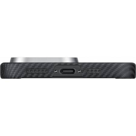 картинка Чехол PITAKA Case для iPhone 16 Pro 6.3'', Black/ Grey Ultra-Slim Case от магазина КомпьютерЦентр