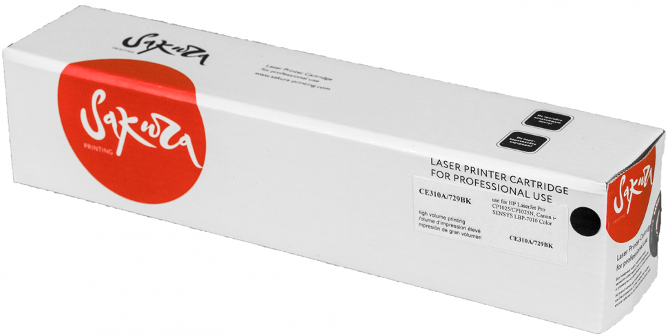 картинка Картридж SAKURA CE310A для HP LaserJet Pro CP1025/ CP1025N, черный (SACE310A) от магазина КомпьютерЦентр