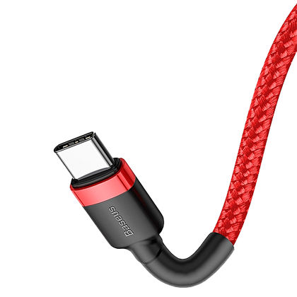 картинка Дата кабель Baseus Type-C 100cm Cafule PD2.0 60W CATKLF-G09 Black/ Red от магазина КомпьютерЦентр