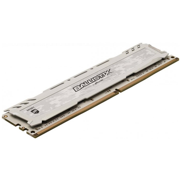 картинка Оперативная память Crucial DIMM DDR4 8Gb 2666MHz PC4-21300 Ballistix Sport LT White CL16 (BLS8G4D26BFSCK) от магазина КомпьютерЦентр
