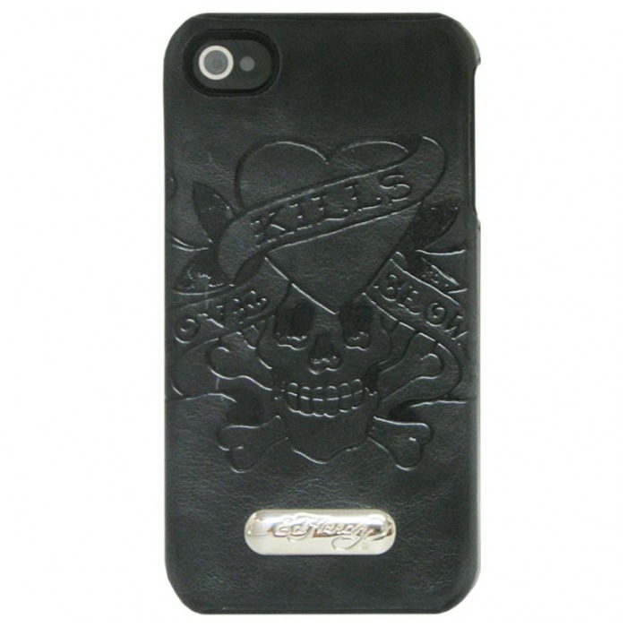 картинка Чехол Ed Hardy Executive Case Love Kills Slowly Black for iPhone 4 (EH3243) от магазина КомпьютерЦентр