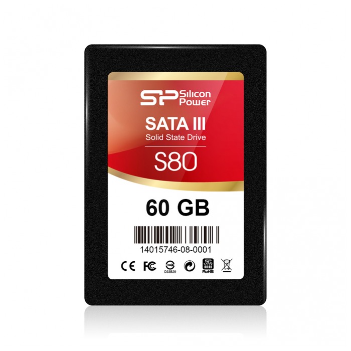 картинка SSD накопитель SiliconPower 60Gb 2.5″ Slim S80 SATAIII (SP060GBSS3S80S25) от магазина КомпьютерЦентр