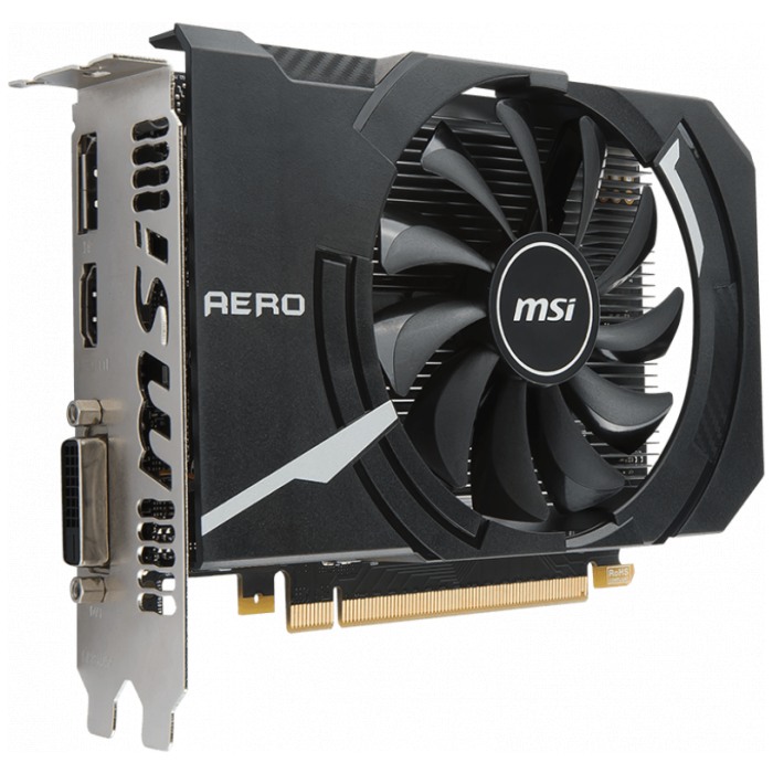 картинка Видеокарта MSI 2Gb GDDR5 GeForce GTX 1050 AERO ITX (GTX 1050 AERO ITX 2G OC) от магазина КомпьютерЦентр