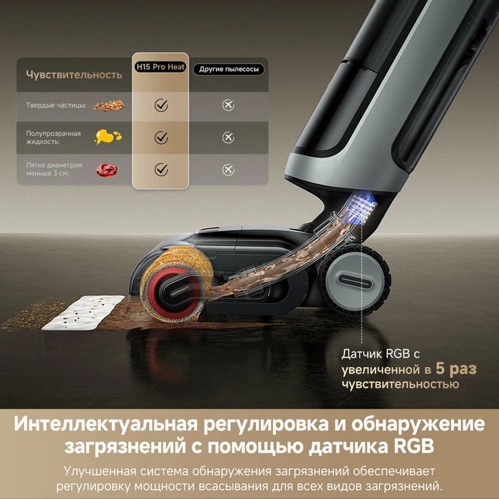 картинка Моющий пылесос вертикальный Dreame H15 Pro Heat от магазина КомпьютерЦентр