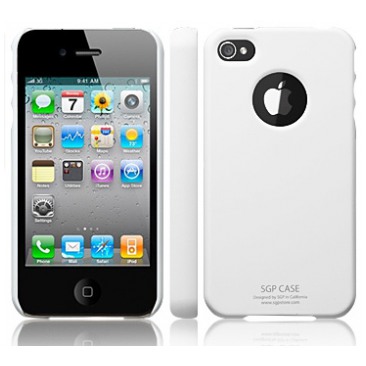 картинка Чехол SGP Ultra Thin Case Matte Series Smooth White for iPhone 4 (Steinheil Crystal LCD Screen) (SGP07003) от магазина КомпьютерЦентр