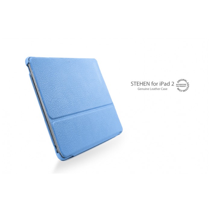 картинка Чехол SGP Leather Case Stehen Series Tender Blue for iPad 2 (SGP07815) от магазина КомпьютерЦентр
