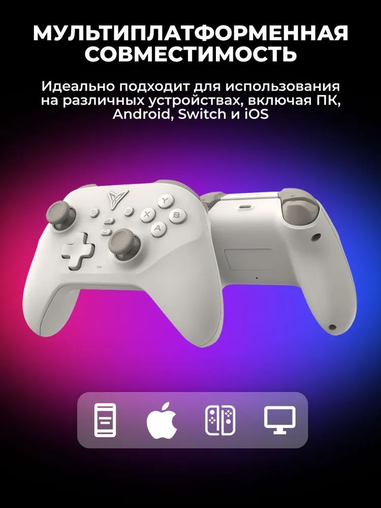 картинка Беспроводной геймпад Flydigi Dune Fox, серый (GPCM10209) от магазина КомпьютерЦентр