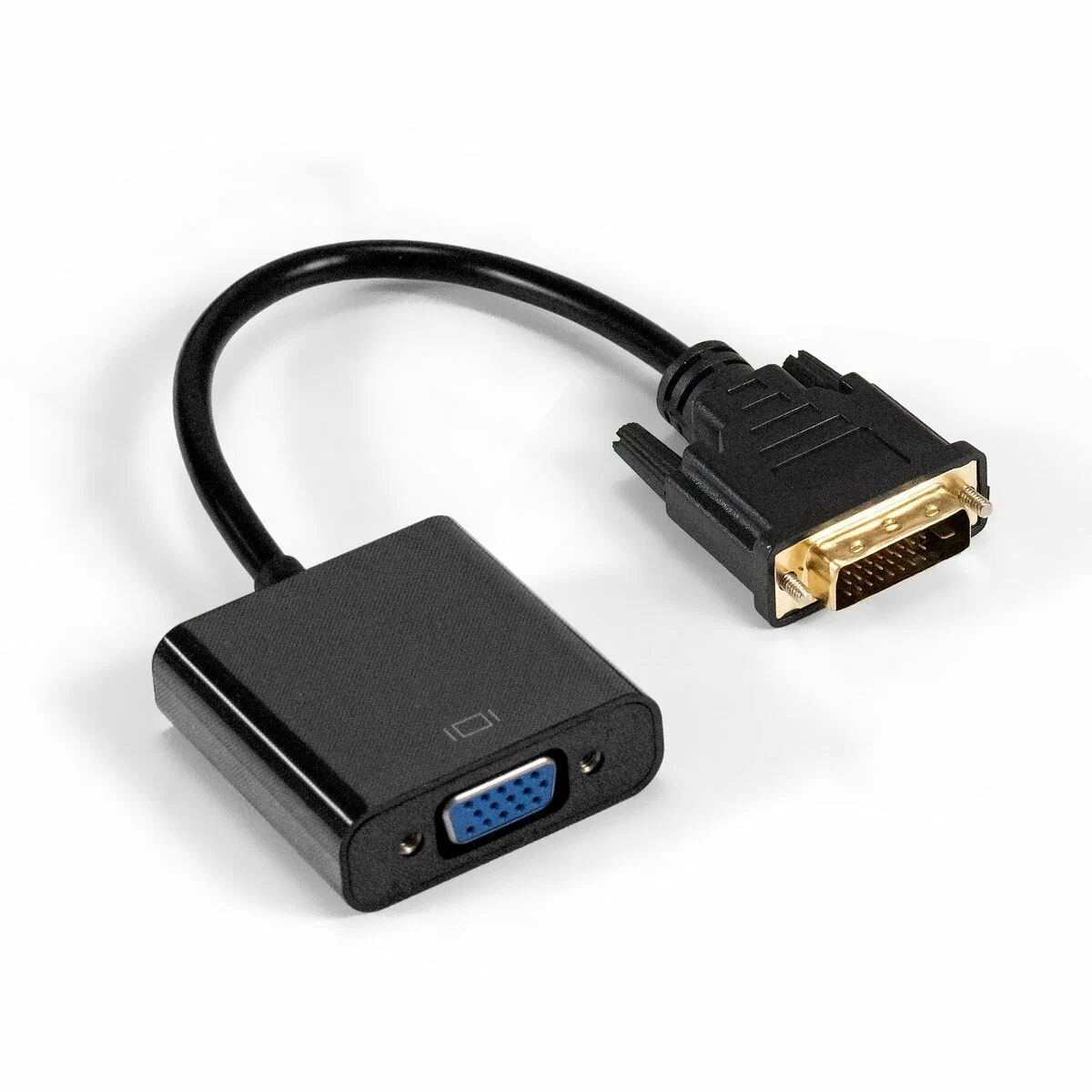 картинка Кабель DVI-D-VGA ExeGate EX-CC-DVID-VGAF-0.2 (EX294677RUS) 25M/ 15F, 0,2м, позолоченные контакты от магазина КомпьютерЦентр