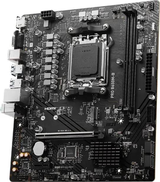 картинка Материнская плата MSI AM5 B650 PRO B650M-B 2xDDR5 mATX от магазина КомпьютерЦентр
