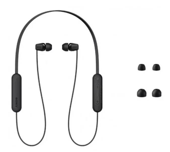 картинка Bluetooth гарнитура Sony WI-C100 Black от магазина КомпьютерЦентр