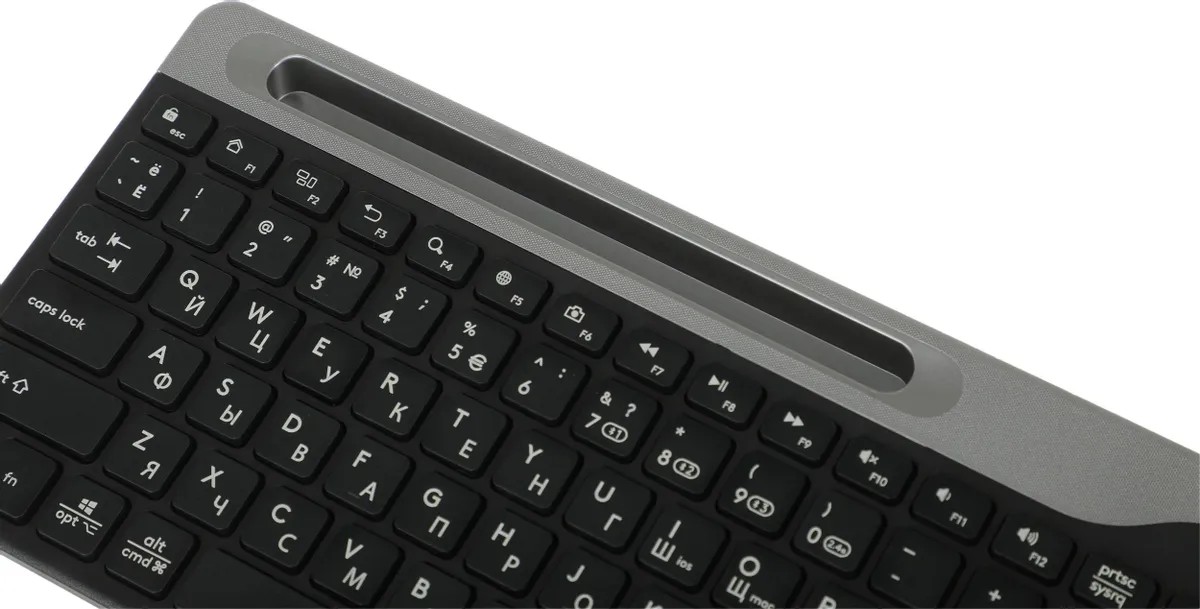 картинка Клавиатура A4Tech Fstyler FBK25 беспроводная, черный/ серый от магазина КомпьютерЦентр