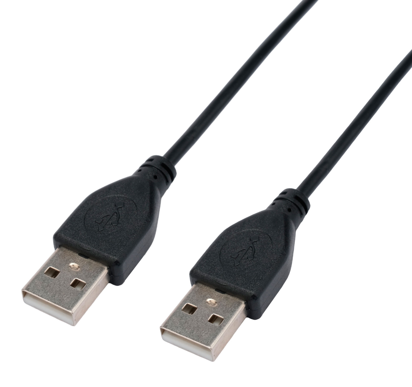 картинка Кабель USB2.0 CC-USB2-AMAM-1M Cablexpert AM/ AM, экран, 28/ 26AWG, медь, Pro, 1м, черный, пакет от магазина КомпьютерЦентр