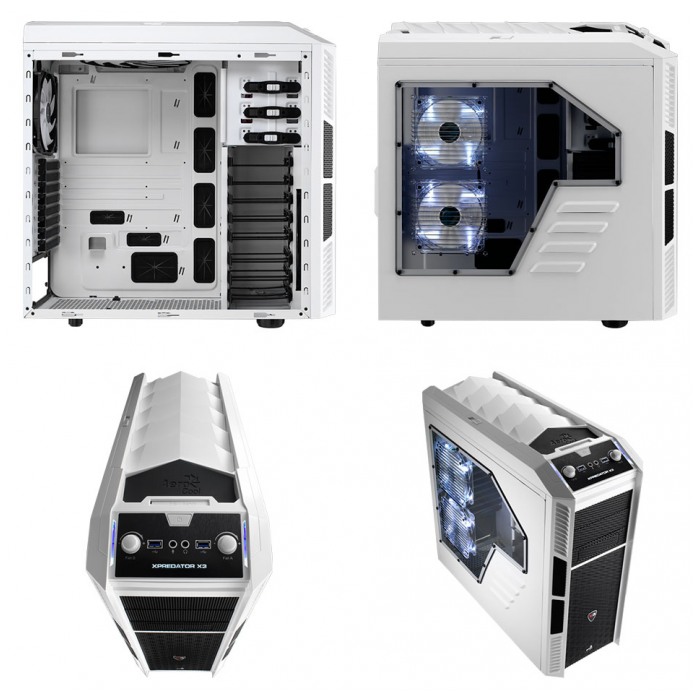 картинка Корпус без БП AeroCool XPredator X3 White (EN57110) от магазина КомпьютерЦентр