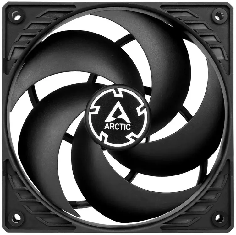 картинка Вентилятор ARCTIC COOLING Arctic P12 Black (ACFAN00118A) 120 мм 1800 об/ мин, 22.5 дБ, 3 pin от магазина КомпьютерЦентр