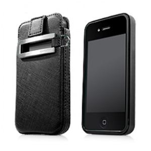 картинка Чехол Capdase Smart Pocket Value Set Black for iPhone 4 (SLIH4-V111) от магазина КомпьютерЦентр