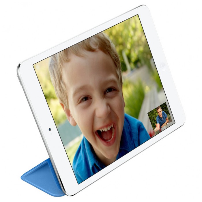 картинка Чехол Apple Smart Cover Blue PU for iPad mini (MF060ZM) от магазина КомпьютерЦентр