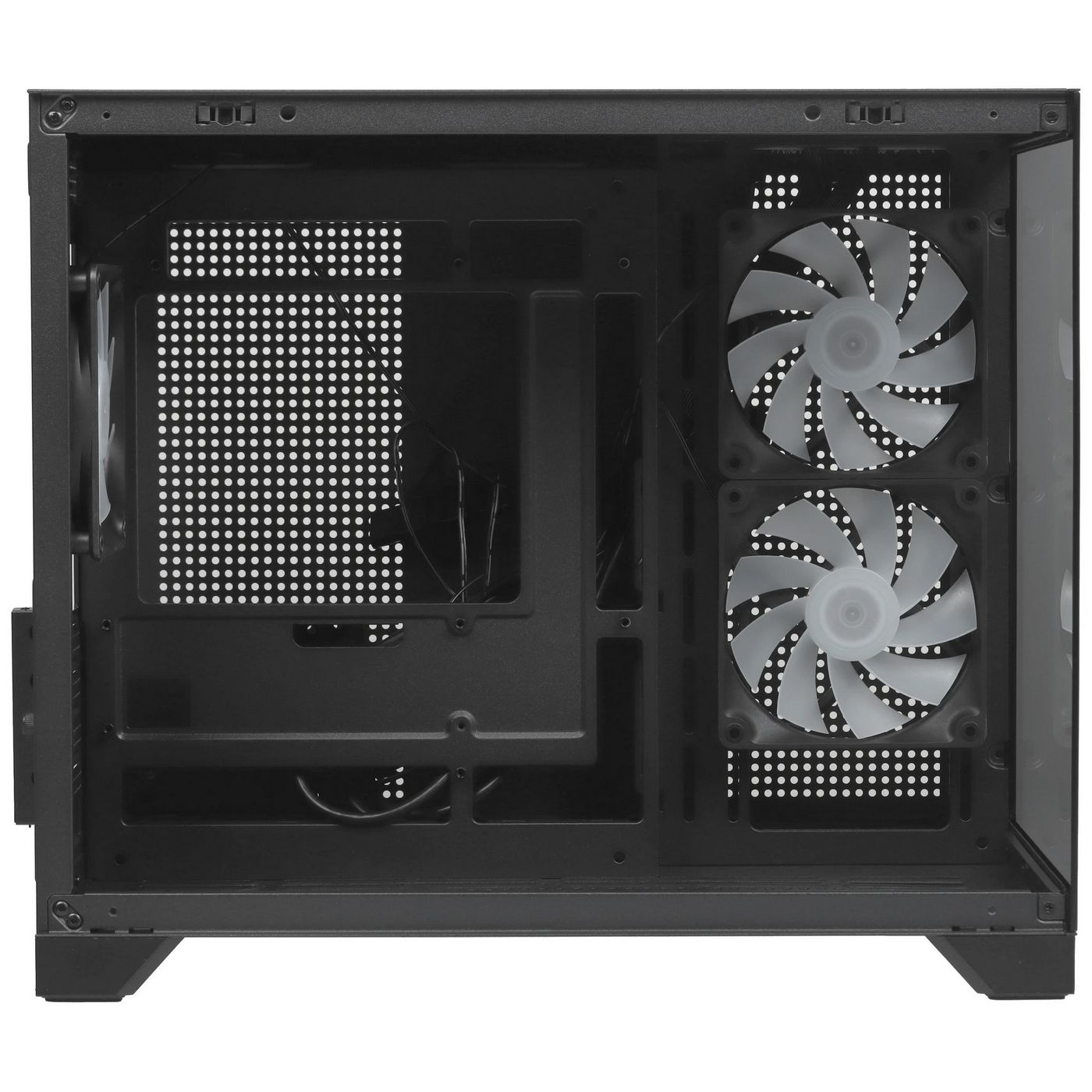 картинка Корпус Cougar FV150 Mini RGB Mini-tower, Black, 3x120mm RGB fan, 2xUSB 3.0, Type-C, no PSU от магазина КомпьютерЦентр
