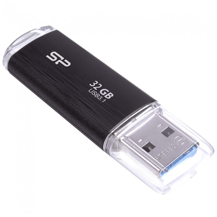 картинка Флешка USB SiliconPower 32Gb Blaze Black B02 Black USB3.1 (SP032GBUF3B02V1K) от магазина КомпьютерЦентр