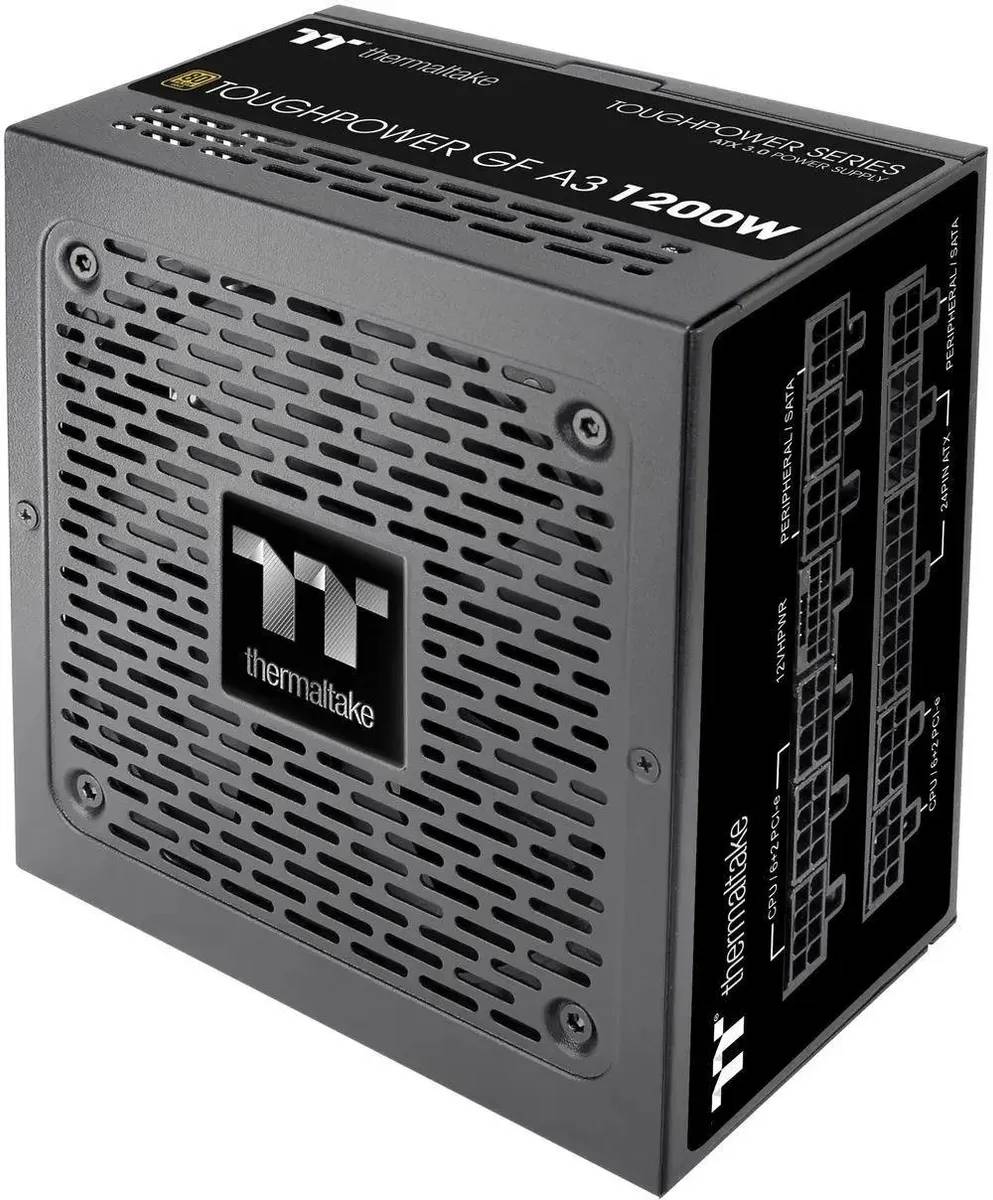 картинка Блок питания Thermaltake ATX 1200W Toughpower GF A3 Gen.5 80+ gold 24pin APFC 120mm fan 12xSATA Cab PS-TPD-1200FNFAGE-H от магазина КомпьютерЦентр