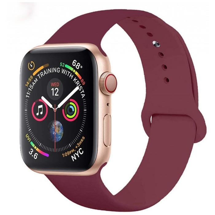 картинка Ремешок Apple Sport Band for Apple Watch 38/ 40mm ''S'' Marsala от магазина КомпьютерЦентр