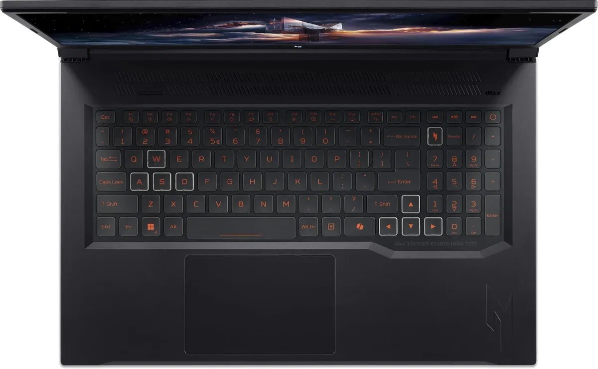 картинка Ноутбук Acer Nitro V17 AI ANV17-41-R6A6 17.3'' IPS (1920x1080) 144Hz/  AMD Ryzen 7 260 3.8ГГц/  16ГБ DDR5/  1ТБ SSD/  GeForce RTX 5060 8 ГБ/  NoOS, черный (NH.QYVCD.005) от магазина КомпьютерЦентр