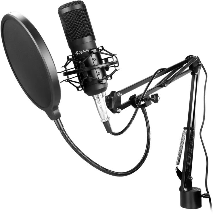 картинка Микрофон Oklick SM-600G 2.5м черный (1796784) от магазина КомпьютерЦентр