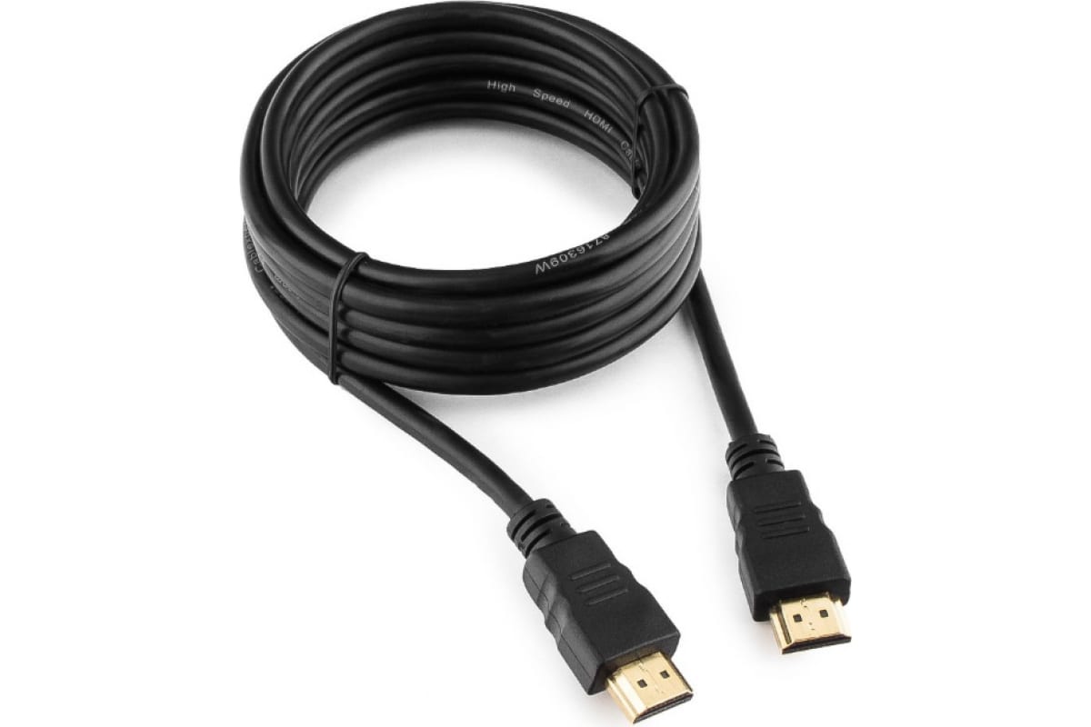 картинка Кабель HDMI Cablexpert CC-HDMI4-10, 3.0м, v1.4, 19M/ 19M, черный, серия Lihgt, позол.разъемы, экран от магазина КомпьютерЦентр