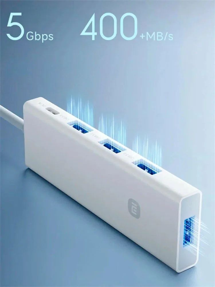картинка HUB 4-port Xiaomi USB 3.0 XMSTFXQ01YM White (BHR9450CN) от магазина КомпьютерЦентр