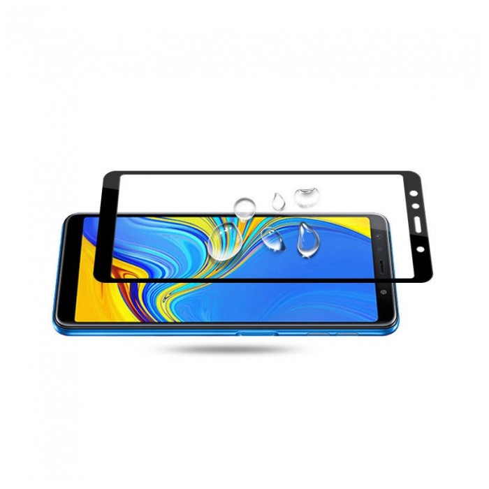 картинка Стекло 9H Samsung A750 Galaxy A7 Gull Glue Black от магазина КомпьютерЦентр