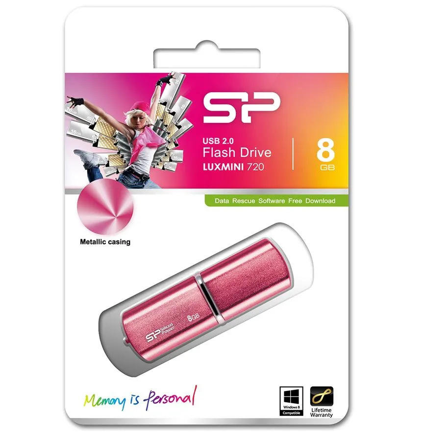 картинка USB накопитель 8Gb SiliconPower LuxMini 720 Pink (SP008GBUF2720V1H) от магазина КомпьютерЦентр
