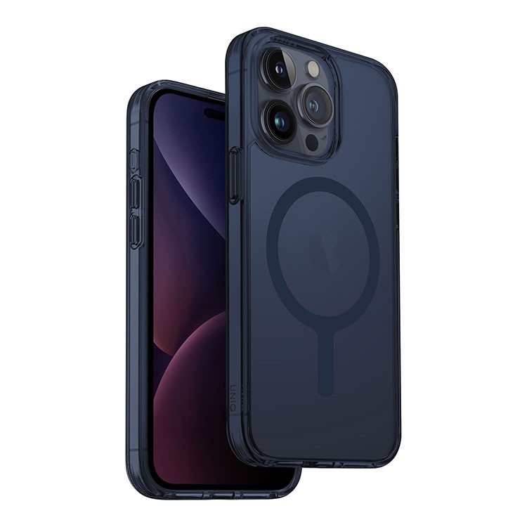 картинка Чехол Uniq HYBRID LIFEPRO XTREME MAGCLICK CHARGING (MagSafe) для iPhone 15 Pro 6.1'', синий дым (Smoke Blue) IP6.1P(2023)-LXAFMSBLU от магазина КомпьютерЦентр