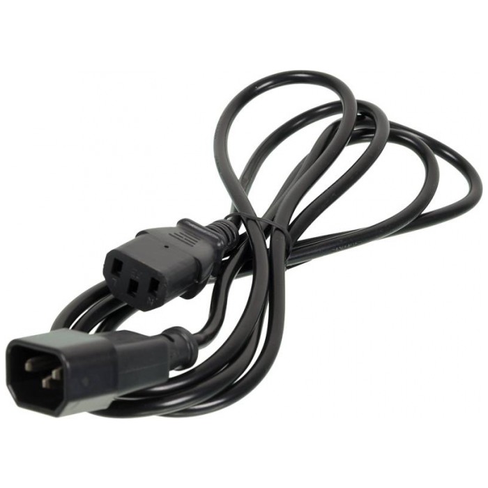 картинка Кабель Ningbo силовой удлинитель IEC C13 IEC C14, 1.8 м Black (AN23-1008) от магазина КомпьютерЦентр