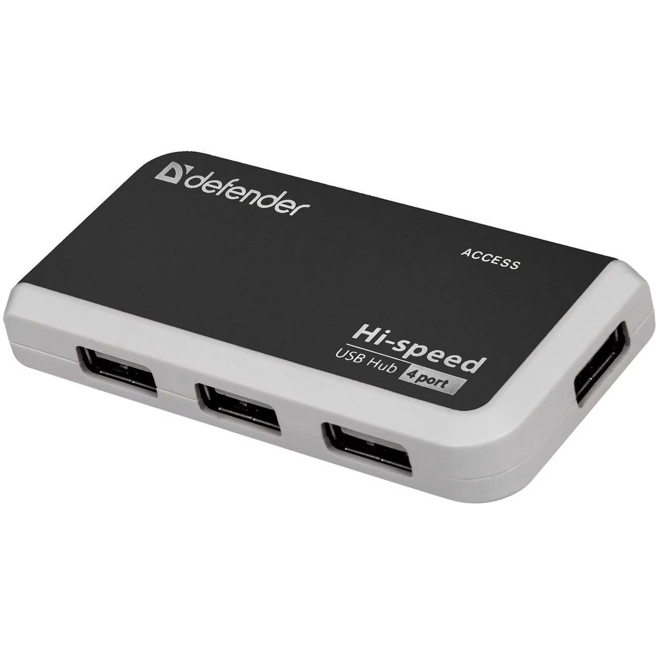 картинка HUB 4-port Defender QUADRO INFIX (83504) USB2.0 - 4 порта от магазина КомпьютерЦентр