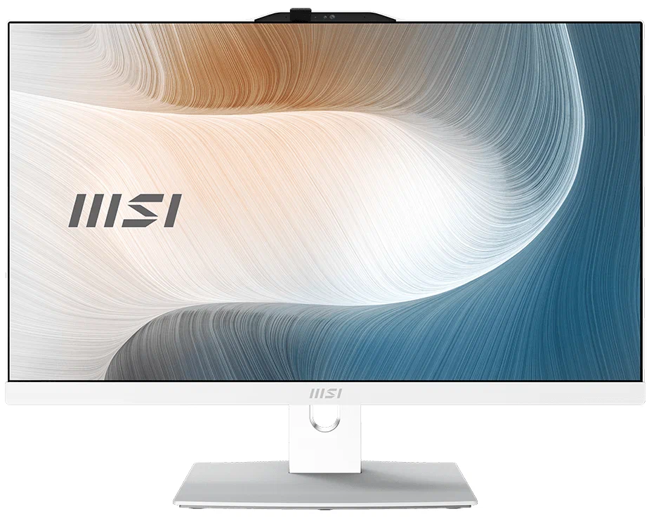 картинка Моноблок MSI Modern AM242P 12M-875XRU, 23.8'', Intel Core i3 1215U, 8ГБ, 256ГБ SSD, Kb+Mouse, noOS, White от магазина КомпьютерЦентр