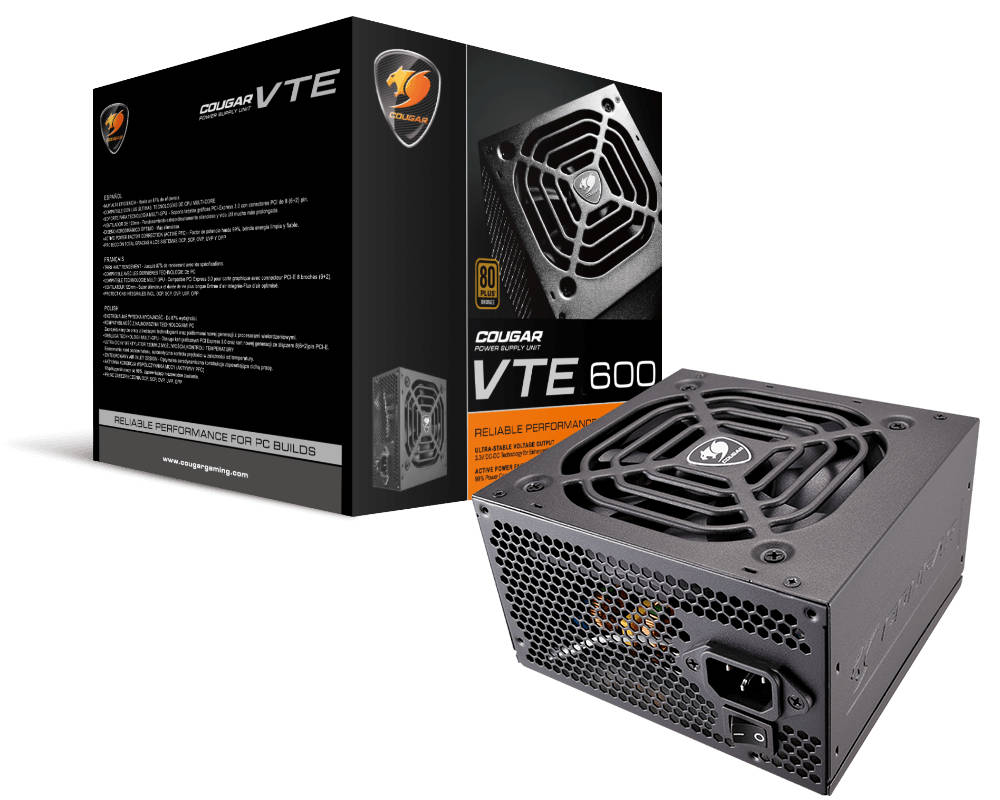 картинка Блок питания Cougar VTE 600W CGR (BS-600) от магазина КомпьютерЦентр