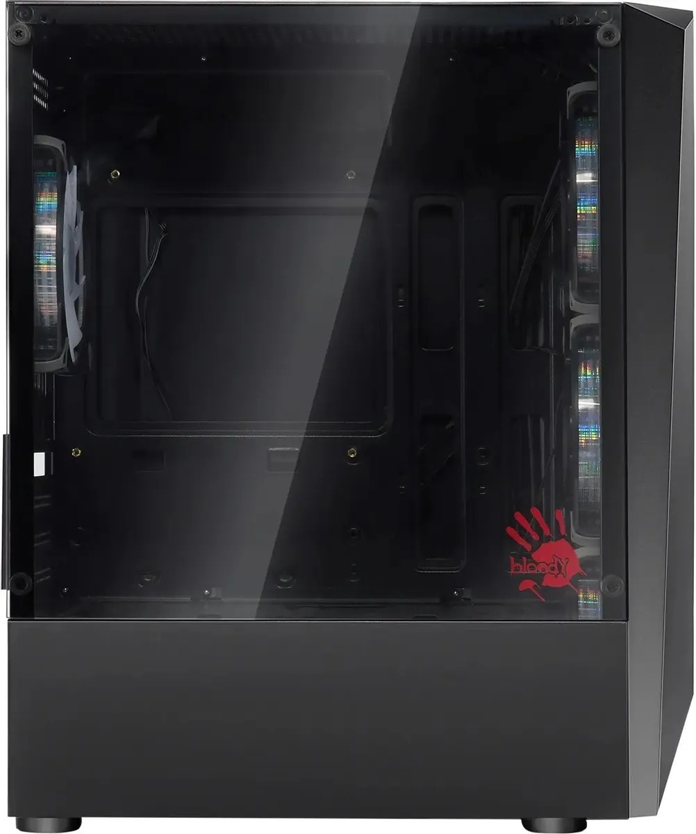 картинка Корпус Bloody BD-CC102F черный без БП mATX (BD-CC102F-BK) от магазина КомпьютерЦентр