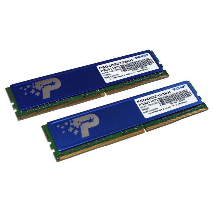 картинка Набор модулей памяти Patriot DIMM DDR4 8Gb (2x4Gb) 2133MHz PC4-17000 (PSD48G2133KH) от магазина КомпьютерЦентр