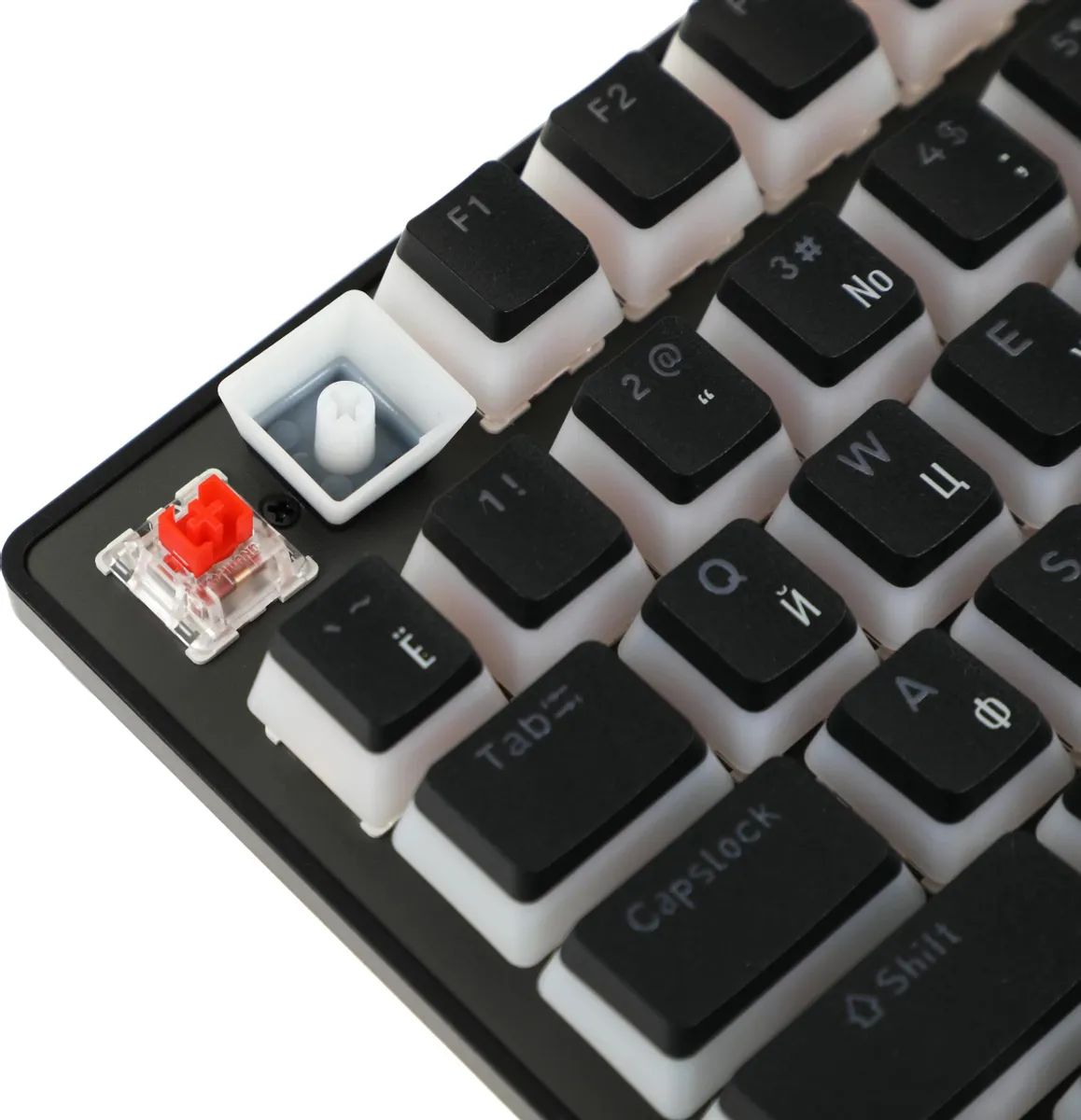 картинка Клавиатура Acer Nitro OKW303 механическая черный/ серый USB Multimedia for gamer LED (ZL.KBDCC.01D) от магазина КомпьютерЦентр