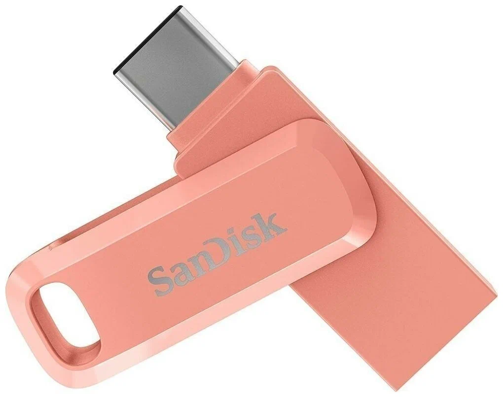 картинка USB3.1 накопитель 64Gb SanDisk Ultra Dual Drive Go USB 3.1- USB Type-C Pink (SDDDC3-064G-G46PC) от магазина КомпьютерЦентр