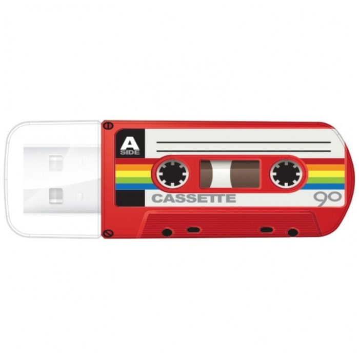 картинка Флешка USB Verbatim 16Gb Mini Cassette Edition Red  (49398) от магазина КомпьютерЦентр