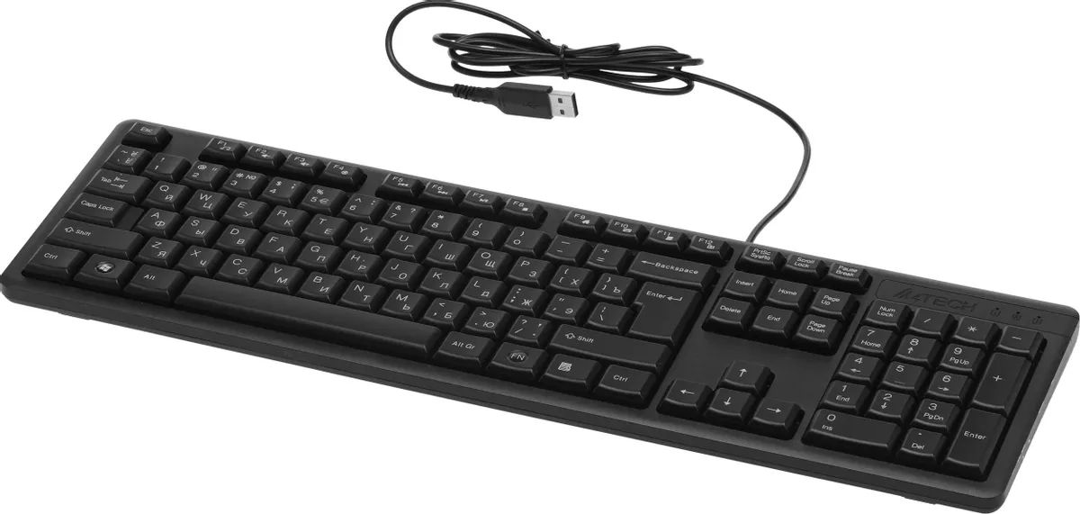 картинка Комплект A4tech KR-3330 Black, USB (клавиатура+мышка) от магазина КомпьютерЦентр