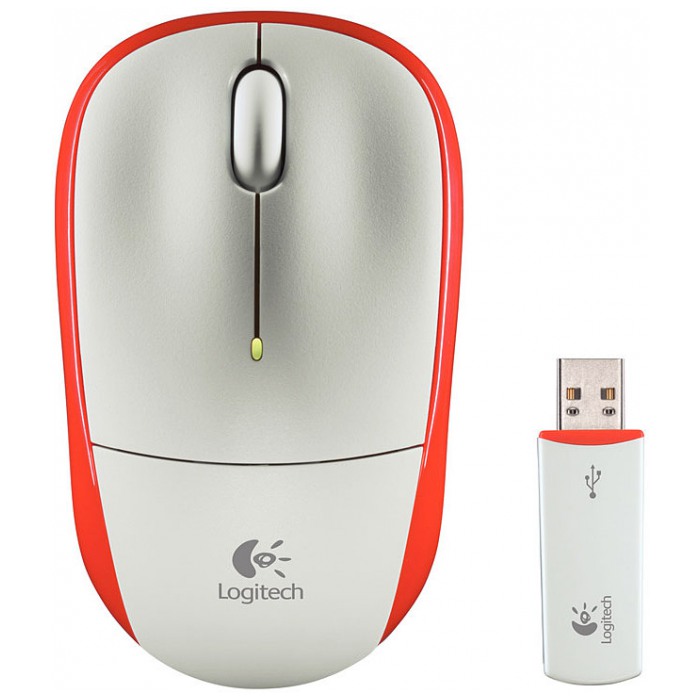 картинка Мышка Logitech M205 Portable Wireless Black/Orang от магазина КомпьютерЦентр