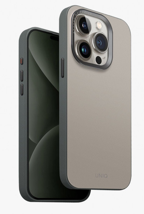 картинка Чехол Uniq LYDEN DS MAGCLICK CHARGING (MagSafe) для iPhone 15 Pro Max 6.7'' IVORY/ LICHEN GREEN (IP6.7P(2023)-LDSIVYLGRN) от магазина КомпьютерЦентр
